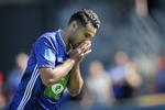 Rezan Corlu brændte det afgørende straffespark mod Fremad Amager, og så var Lyngby ude.  Foto: Jens Dresling/POLFOTO