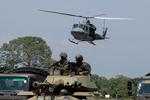 150.000 soldater fra Venezuelas militære styrker indsættes  il militærøvelser ved grænsen til Colombia. Militæret beskylder Colombia for at have planer om militær handling. Foto: Schneyder Mendoza/Ritzau Scanpix