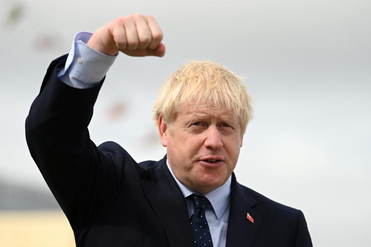 Boris Johnson går tirsdag i Højesteret for at forsvare, at han har sendt parlamentet hjem. Daniel Leal-Olivas/Pool via REUTERS Foto: Pool/Ritzau Scanpix