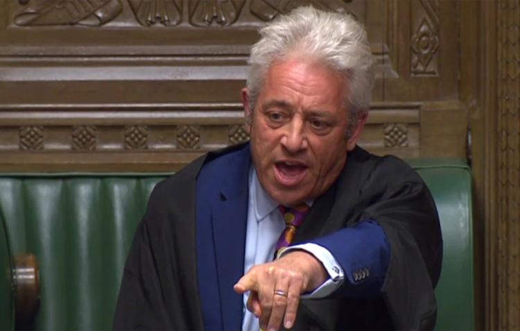 John Bercow vil tage kreative metoder i brug for at bremse Boris Johnson.
   Foto: -/Ritzau Scanpix