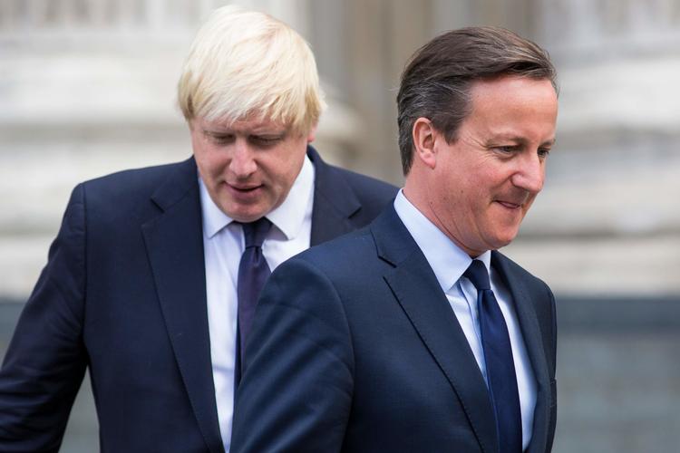 David Cameron, tilbage i 2015, mens han endnu var premierminister, og Boris Johnson var borgmester i London. I et opsigtsvækkende interview, kritiserer Cameron Johnson, der er nuværende premierminister for flere af hans handlinger både før, han blev statsleder og efter. 
(Photo by JACK TAYLOR / AFP)
   Foto: Jack Taylor/Ritzau Scanpix