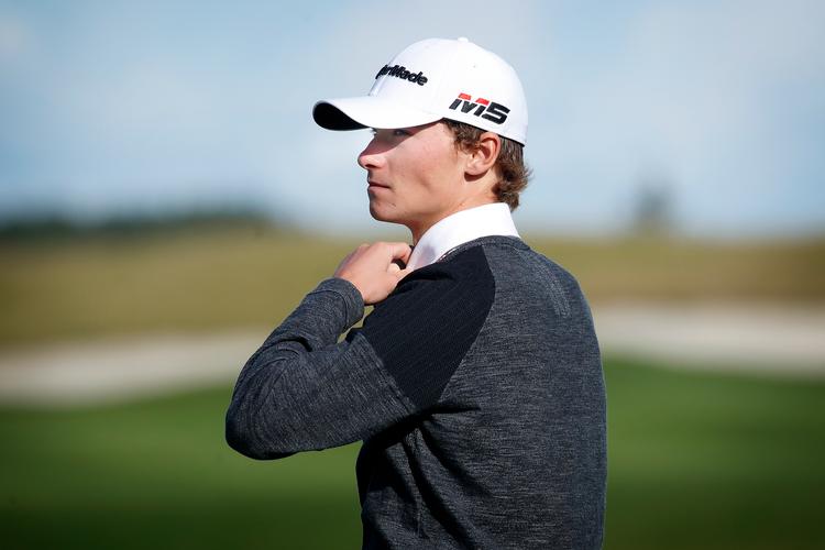 I sin første finalerunde på European Tour holdt Nicolai Højgaard på imponerende vis hovedet koldt og blev nummer to i KLM Open efter Sergio Garcia. Foto: Jens Dresling/POLFOTO