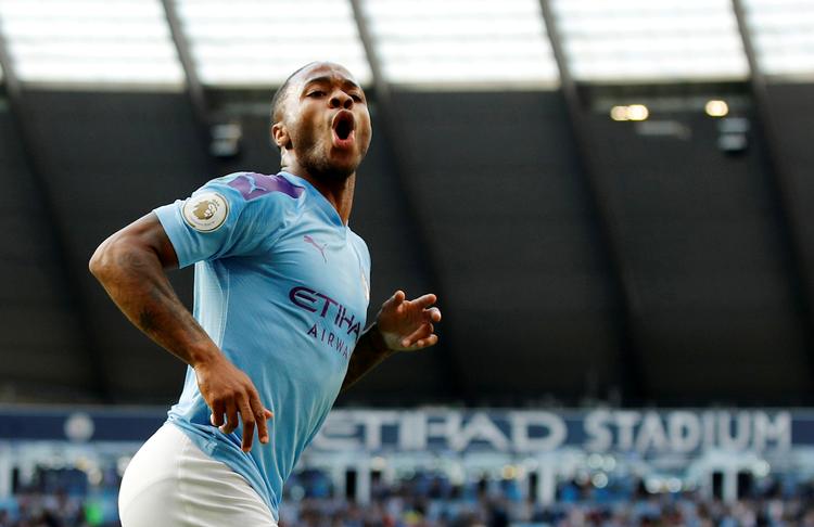 Manchester Citys Raheem Sterling  har fået en forrygende start på sæsonen med 6 mål i 5 klubkampe. Tillige har han scoret 2 gange for det engelske landshold.  Foto: Phil Noble/Ritzau Scanpix
