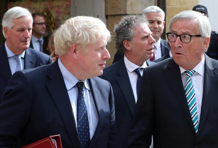 Boris Johnsons rejse til Luxembourg gav ingen afklaring i Brexit-sagen. 
   Foto: Yves Herman/Ritzau Scanpix