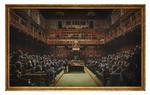 Det britiske parlament som Banksy så det allerede for 10 år siden. Foto: Sotheby's