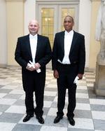 Josue Vasquez med sin forlovede, daværende justitsminister Søren Pape (K), ved ankomsten til et  gallataffel på Christiansborg Slot i anledningen af kronprinsens 50-års fødselsdag.
   Foto: Jonas Olufson