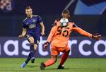 Med målene til 2-0, 3-0 og 4-0 scorede Mislav Orsic lige som Erling Braut Haaland et døgn tidligere tre gange i sin første kamp i Champions League.
   Foto: Antonio Bronic/Ritzau Scanpix