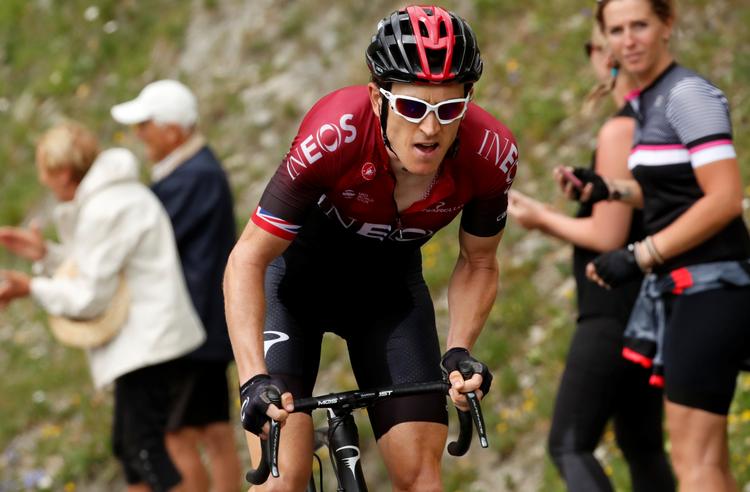 Geraint Thomas, der har en håndfuld store medaljer i holdforfølgelsesløb på cykelbanen, jagter nu en VM-medalje, eller måske to, på landevejen.
   Foto: Christian Hartmann/Ritzau Scanpix