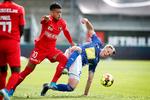 Evander - her i midten på vej mod 3-0-sejren over Lyngby - har været en af de primære årsager til  FC Midtjyllands gode sæsonstart. Foto: Jens Dresling/POLFOTO
