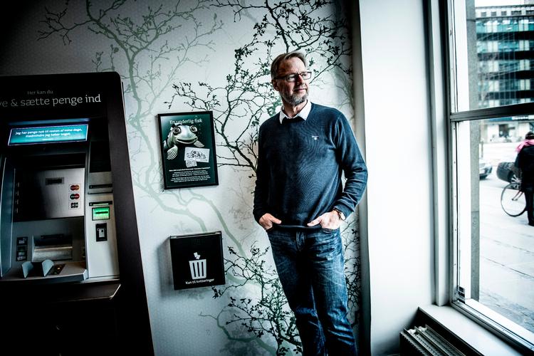 
 Anders Dam, der er øverste direktør i Jyske Bank, er gået forrest med at indføre negative renter for privatkunder..
   Foto: Linda Johansen/POLFOTO