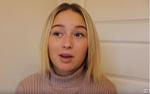 Camilla Richardt forklarer i en ny video, hvorfor hun stopper sit faste format 'Krimi Søndag' på YouTube.    Foto: Skærmdump, YouTube