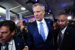 New Yorks borgmester, Bill de Blasio, har trukket sig fra kapløbet om at blive Demokraternes kandidat ved USA's præsidentvalg i 2020. »Det er tydeligvis ikke mit øjeblik. Jeg stopper min præsidentvalgkamp«, lyder det fra den 58-årige borgmester. Foto: Brendan Smialowski/Ritzau Scanpix