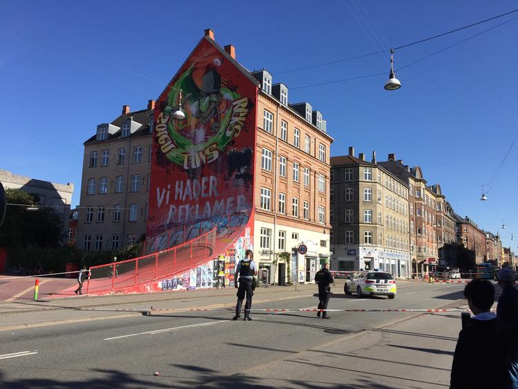 Københavns Politi har spærret af på Nørrebro Foto: Katinka Bundgård Fals