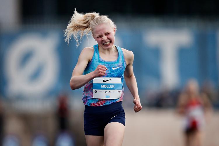 Anna Emilie Møller er en fighter, der kan presse sig selv, når det virkelig gælder. Den evne får hun uden tvivl brug for under VM i atletik i Doha.  Foto: Jens Dresling/POLFOTO