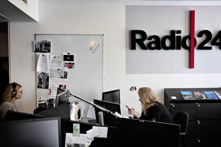 Radiostationen Radio24syv har givet flere medarbejdere på Radio24syv har mandag fået besked om, at de ikke er en del af radioen efter 1. november.  Foto: Martin Lehmann/POLFOTO