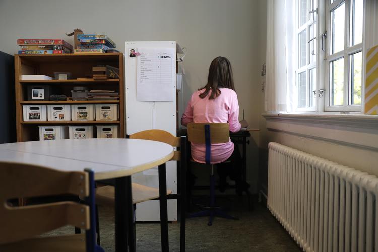 Frejaskolen i Valby for børn med autisme, adhd og autismelignende vanskeligheder er en af de specialskoler, som oplever at modtage flere børn. På skolen får de tæt lærerkontakt og ro. Foto: Peter Hove Olesen/POLFOTO