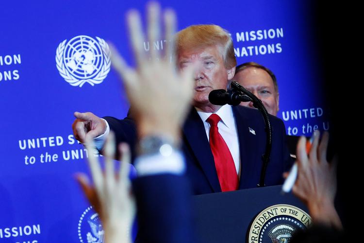 Presset: USA's præsident Trump trues af en rigsretssag, der i givet fald vil være den kun fjerde af sin art i USA's historie. Foto: Jonathan Ernst, Reuters Foto: Jonathan Ernst/Ritzau Scanpix