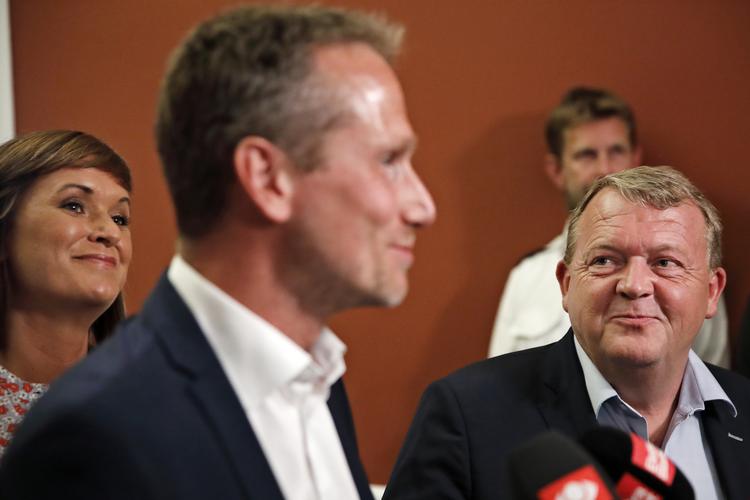 Kristian Jensen og Lars Løkke Rasmussen fotograferet efter et tidligere gruppemøde i Venstre.  Foto: Jens Dresling/POLFOTO
