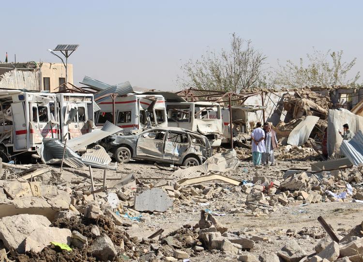 På det seneste har der været flere bombeangreb i Afghanistan. Her i Zabul-provinsen. 
   Foto: Stringer/Ritzau Scanpix