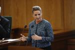 Statsminister Mette Frederiksen under sin første åbningstale.   Foto: Jens Dresling/POLFOTO
