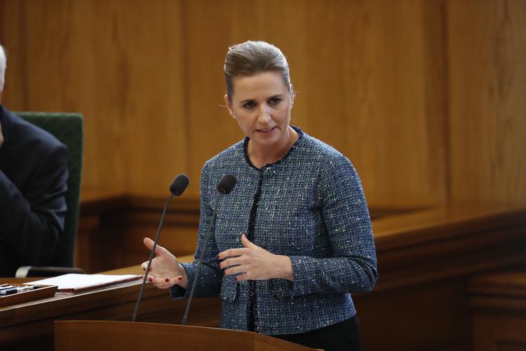 Statsminister Mette Frederiksen under sin første åbningstale.   Foto: Jens Dresling/POLFOTO