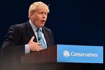 Storbritannien er ude af EU 31. oktober, siger premierminister Boris Johnson på det konservative landsmøde. Hvilken aftale Johnson tilbyder EU, er dog uklar.  Foto: Ben Stansall/Ritzau Scanpix