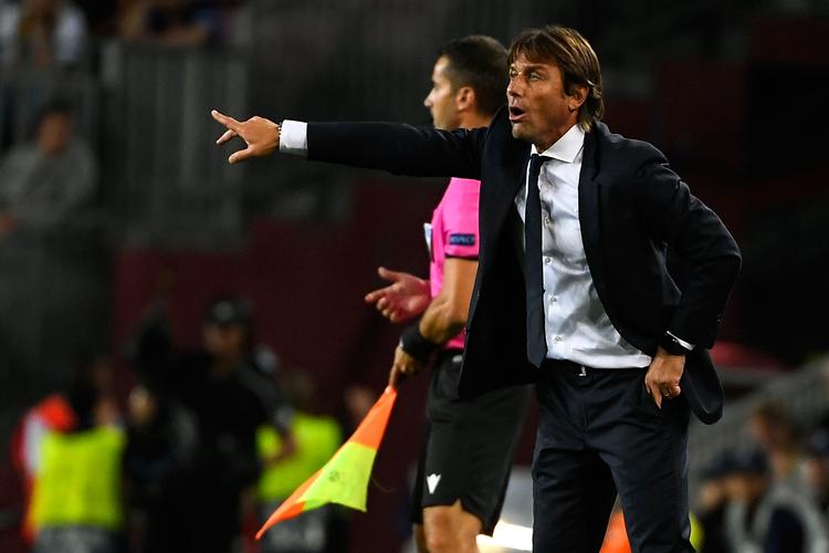 Antonio Conte havde lagt en god plan til onsdag aftens opgør mod Barcelona på Camp Nou, men da hans hold ikke fik udnyttet sine store chancer før pausen, endte det alligevel med nederlag. Inter-projektet er dog først lige startet, fastslår italieneren.
   Foto: Lluis Gene/Ritzau Scanpix