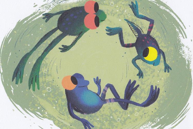 Illustration Fra bogen 'Lille Myr'