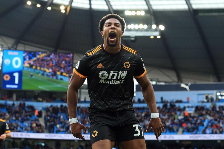 Spanske Adama Traore blev dobbelt målscorer på Etihad Stadium i søndagens opgør mod mesterholdet Manchester City. 
   Foto: Lindsey Parnaby/Ritzau Scanpix