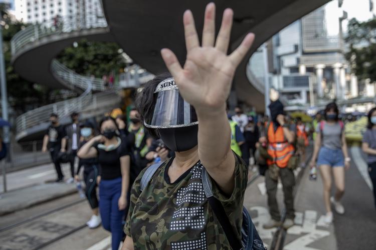  Kina kalder EU's og franskmændenes støtte til demonstranter i Hongkong for 'kriminel'. Kritikken kommer kort før, den franske præsident, Emmanuel Macron besøger Kina.  Foto: Jacob Ehrbahn/POLFOTO
