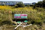 For at få penge til byggeri af metroen er alle ledige arealer blevet inddraget. Herunder fredede dele af Amager Fælled.. Foto: Finn Frandsen/POLFOTO