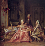 Kristian Zahrtmann ’Scene fra Christian VII’s Hof’, 1873/Den Hirschsprungske Samling