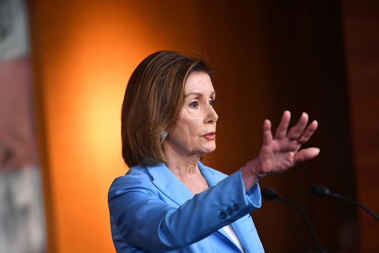Det Hvide Hus beskylder Nancy Pelosi, der er formand for Repræsentanternes Hus, for at ville omstøde resultatet fra 2016-præsidentvalget.  Foto: Mandel Ngan/Ritzau Scanpix