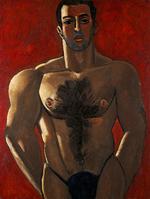 Først sent i maleren Marsden Hartleys liv bliver de homoerotiske undertoner til overtoner, her i maleriet ’Madawaska-Acadian Light-Heavy’ Foto: The Art Institute of Chicago / Art Resource, NY/ Scala, Florence
