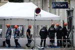 Nærpolitistationen på Hermodsgade på Nørrebro er en af de bygninger, der har været ramt af en eksplosion.
 Foto: Jens Dresling/POLFOTO