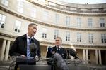 Justitsminister Nick Hækkerup og Københavns politidirektør, Anne Tønnes, ved dagens pressemøde ved Politigården i København.
   Foto: Jens Dresling/POLFOTO