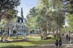 Foran Hotel de Ville på rue de Rivoli planlægger Paris' bystyre at plante træer, ligesom man også vil gøre foran den gamle opera og på en række af byens andre klassiske pladser.  Foto: Apur/Céline Orsingher