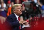 Da Trump den 10. oktober var til vælgermøde i Minneapolis, blev det også livetransmiteret til knap 10.000 brugere på computerspil-tjenesten Twitch. Foto: Leah Millis/Ritzau Scanpix