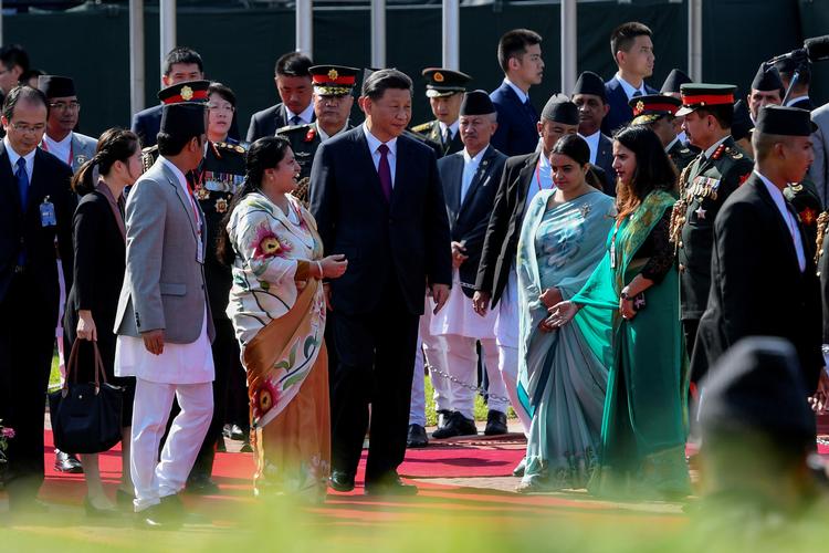 
    Kinas præsident, Xi Jinping, har i weekenden besøgt  Nepal.. Prakash Mathema/Pool via REUTERS
   Foto: Pool/Ritzau Scanpix