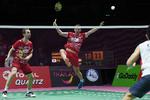 Mathias Boe (tv.) og Mads Conrad-Petersen (th.) har fået en fin start på deres nye samarbejde. Foto: Romeo Gacad/Ritzau Scanpix