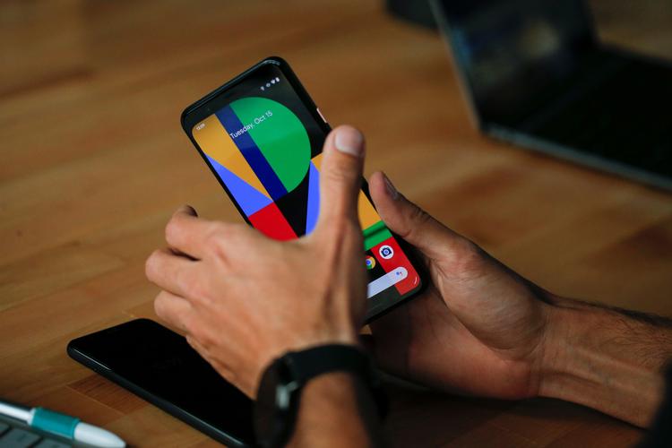 It-giganten Google har tirsdag lanceret nye produkter, herunder en længe ventet fjerde udgave af Pixel-telefonen. REUTERS/Eduardo Munoz
   Foto: Eduardo Munoz/Ritzau Scanpix