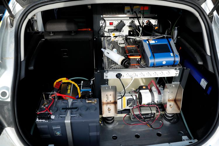 
 Google Street View-bilen, der måler luftforurening i København. 
   Foto: Jens Dresling/POLFOTO