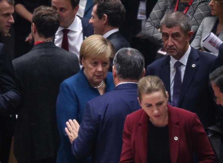 EU's stats- og regeringschefer tog fredag eftermiddag en første runde om budgettet, der skal dække årene fra 2021 til 2027. Foto: Aris Oikonomou/Ritzau Scanpix