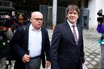 Rkspræsident Carles Puigdemont blev løsladt efter et forhør.  Foto: Francois Lenoir/Ritzau Scanpix
