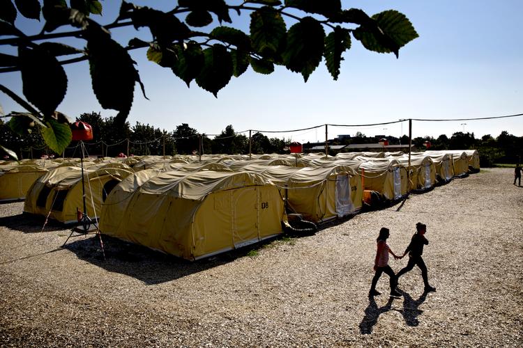 
   Arkiv:  Antallet af folk der søger asyl i Danmark er faldet markant de senere år - allerede i 2016 lukkede flygtningelejr i Næstved.
 Foto: Jacob Ehrbahn/POLFOTO