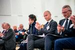 Stephen Kinnock, medlem af det britiske Labour-parti og gift med tidligere statsminister Helle Thorning-Schmidt, var en af talerne ved mandagens brexit-konference i København. Foto: Stine Bidstrup Foto: Stine Bidstrup/ritzau/Stine Bidstrup
