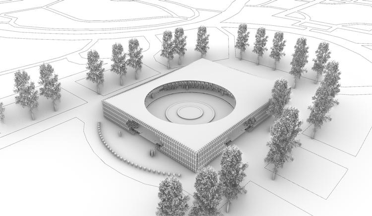 Når Danmark til OL i Tokyo næste sommer igen stiller op med en officiel pavillon til promovering af dansk erhvervsliv, vil den tage sig således ud. 