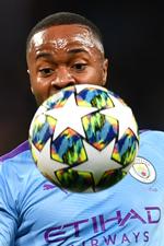 12 minutter tog det Raheem Sterling at lave sit andet hattrick for Manchester City i denne sæson.
   Foto: Paul Ellis/Ritzau Scanpix