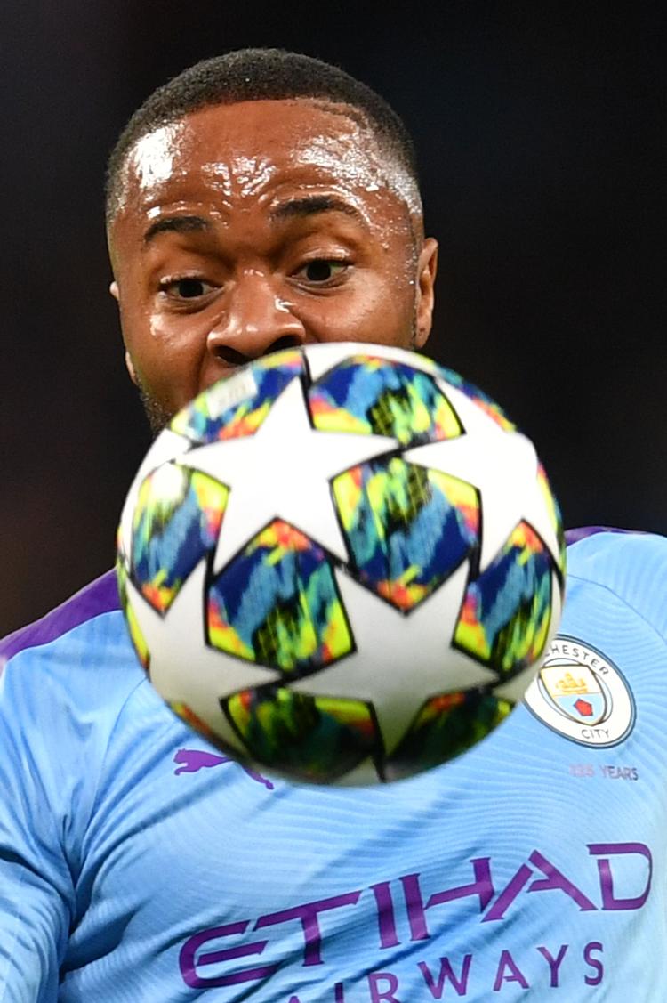 12 minutter tog det Raheem Sterling at lave sit andet hattrick for Manchester City i denne sæson.
   Foto: Paul Ellis/Ritzau Scanpix