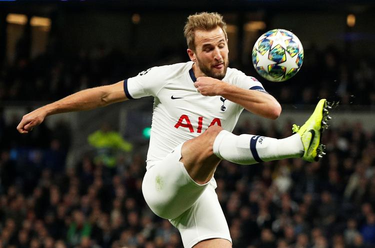 Harry Kane scorede tirsdag aften to gange på Tottenham Hotspur Stadium i London mod Røde Stjerne fra Beograd.
   Foto: John Sibley/Ritzau Scanpix